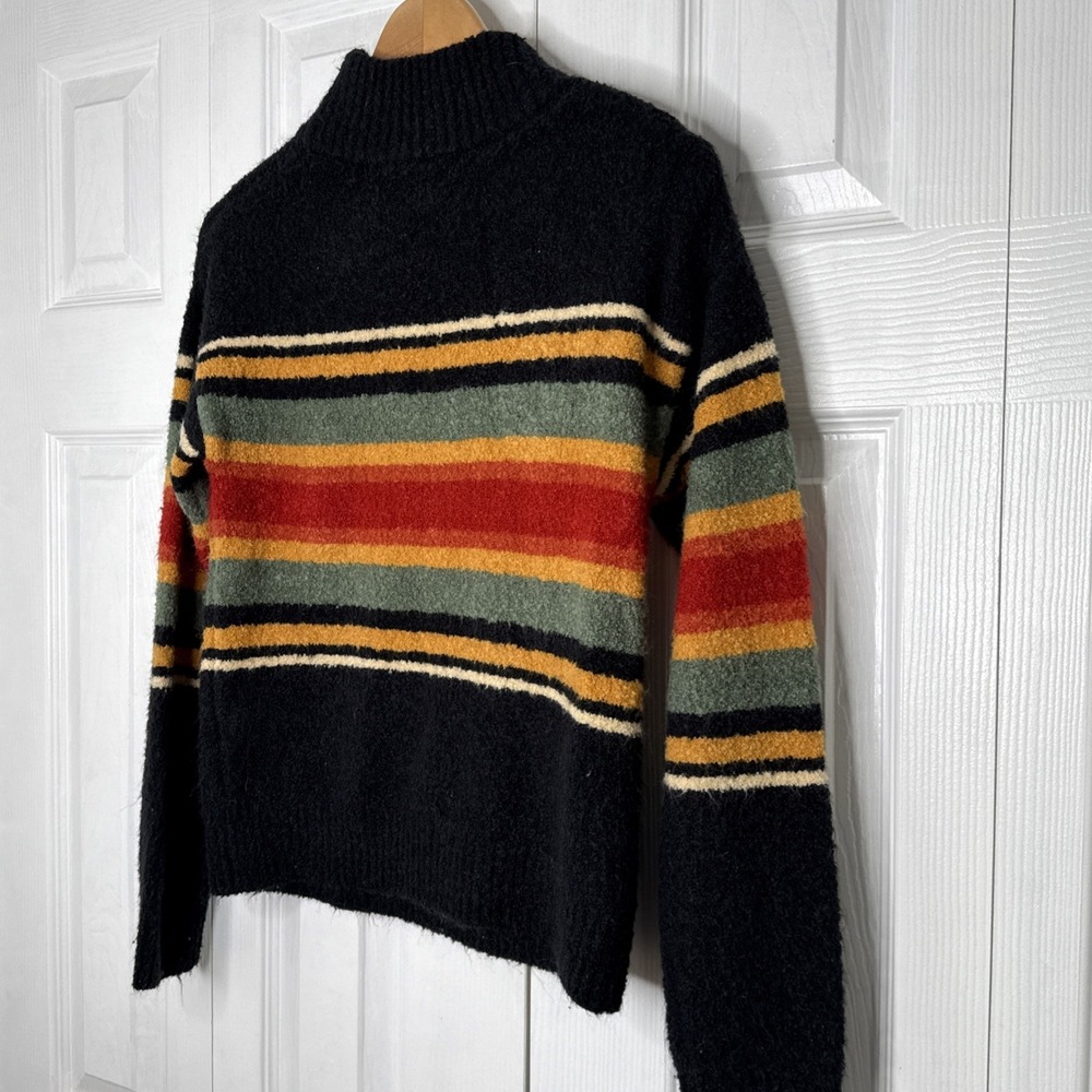 Panhandle Sweater Womens S Black R Beige Blue Aztec Western Pullover Cowboy Knit - Picture 7 of 10